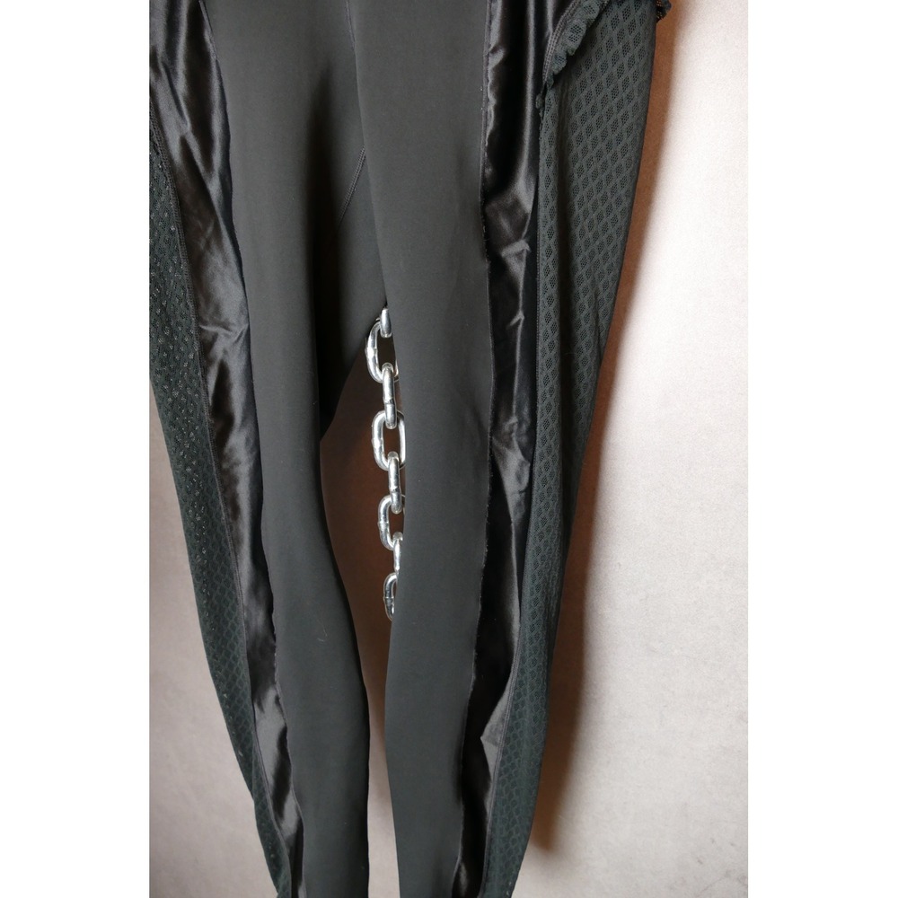 $150 Nike Women's Size M Black High-Waisted 7/8 Training‎ Mesh Tights CU6160-010 - Picture 5 of 9